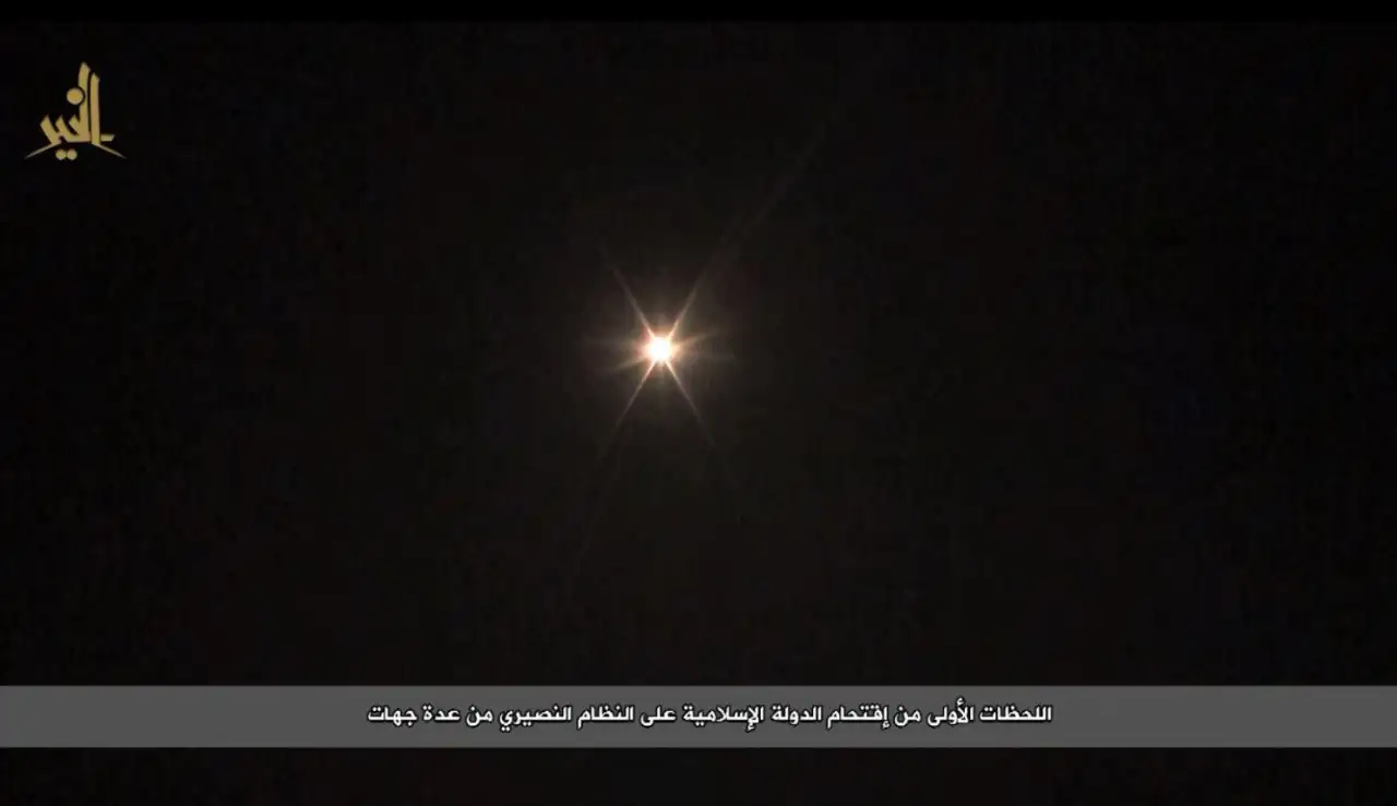 اللحظات الأولى من اقتحام الدولة على النظام النصيري من عدة جهات – ولاية الخير