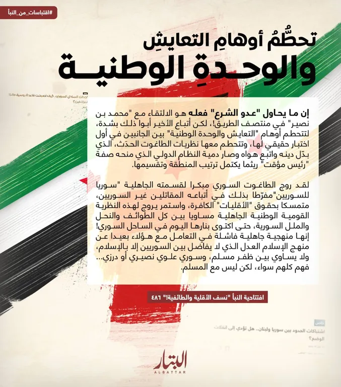 تحطُّمُ أوهامِ التعايشِ والوحدةِ الوطنية – مؤسسة البتار